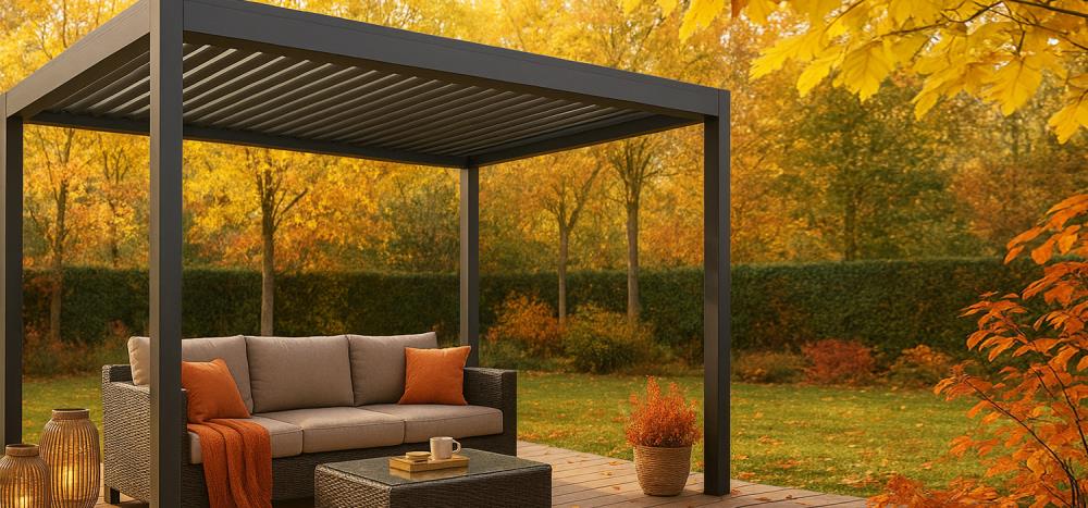 Pergola bioclimatica in autunno: consigli per sfruttarla al meglio