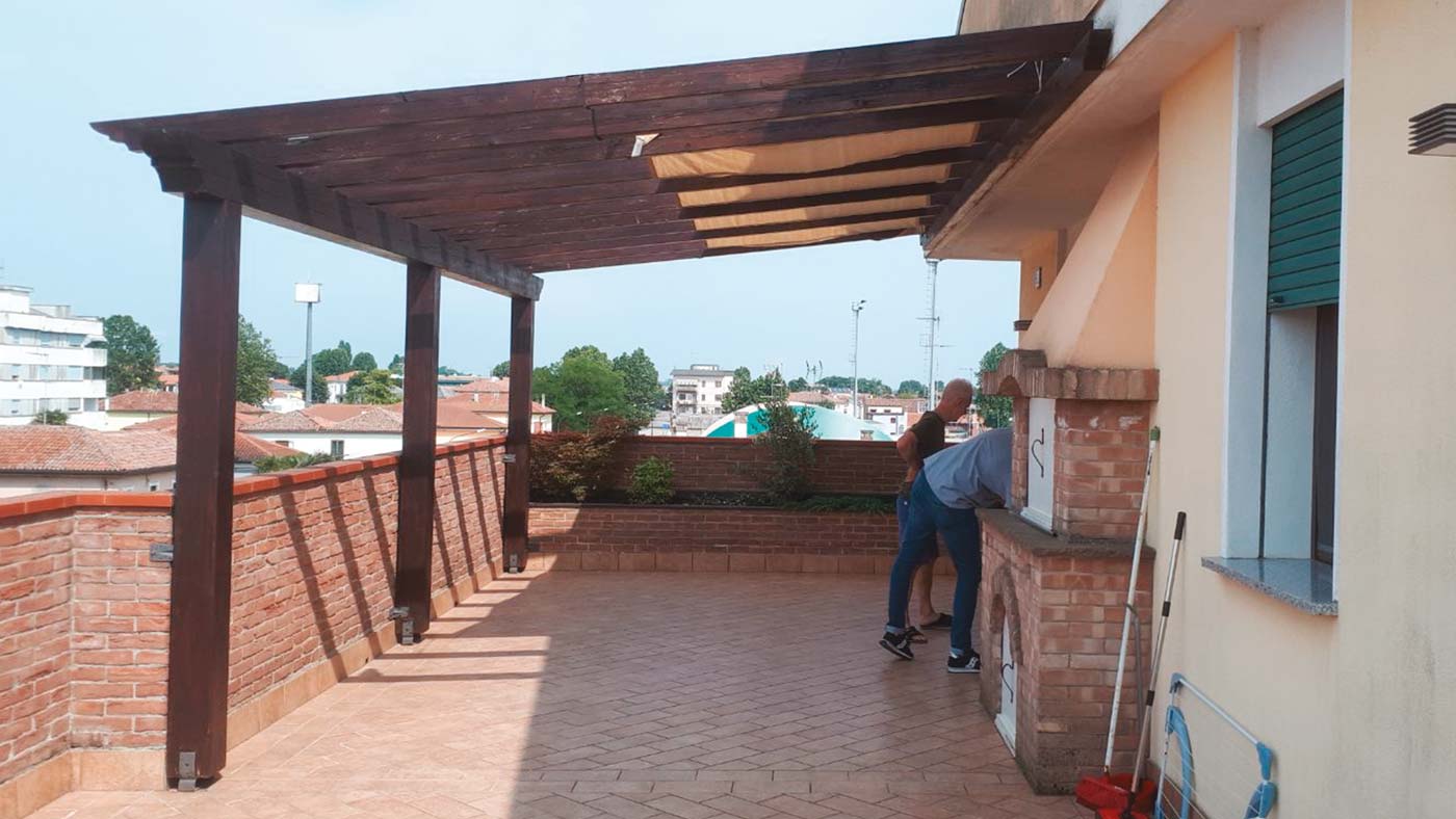 Realizzazione Pergola A100 a Cavarzere (VE) - Tecnologie Protettive