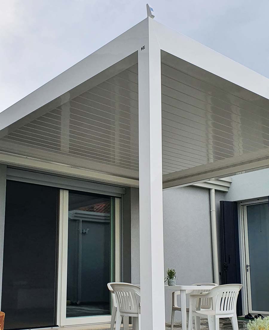 Realizzazione pergola Kedry Plus a Ceregnano (RO) - Tecnologie Protettive