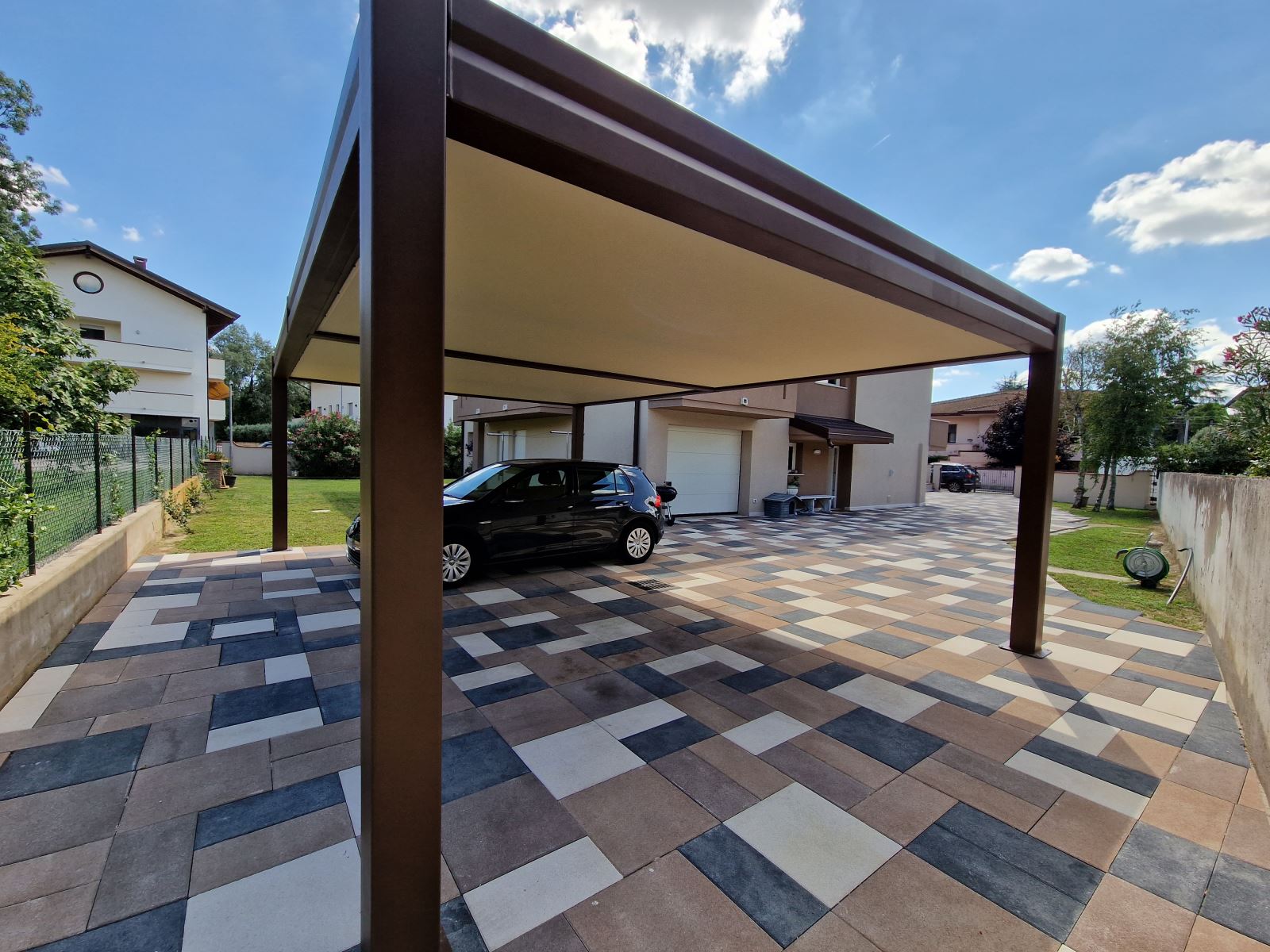 Realizzazione pergola linea parking a Rovigo (RO) - Tecnologie Protettive