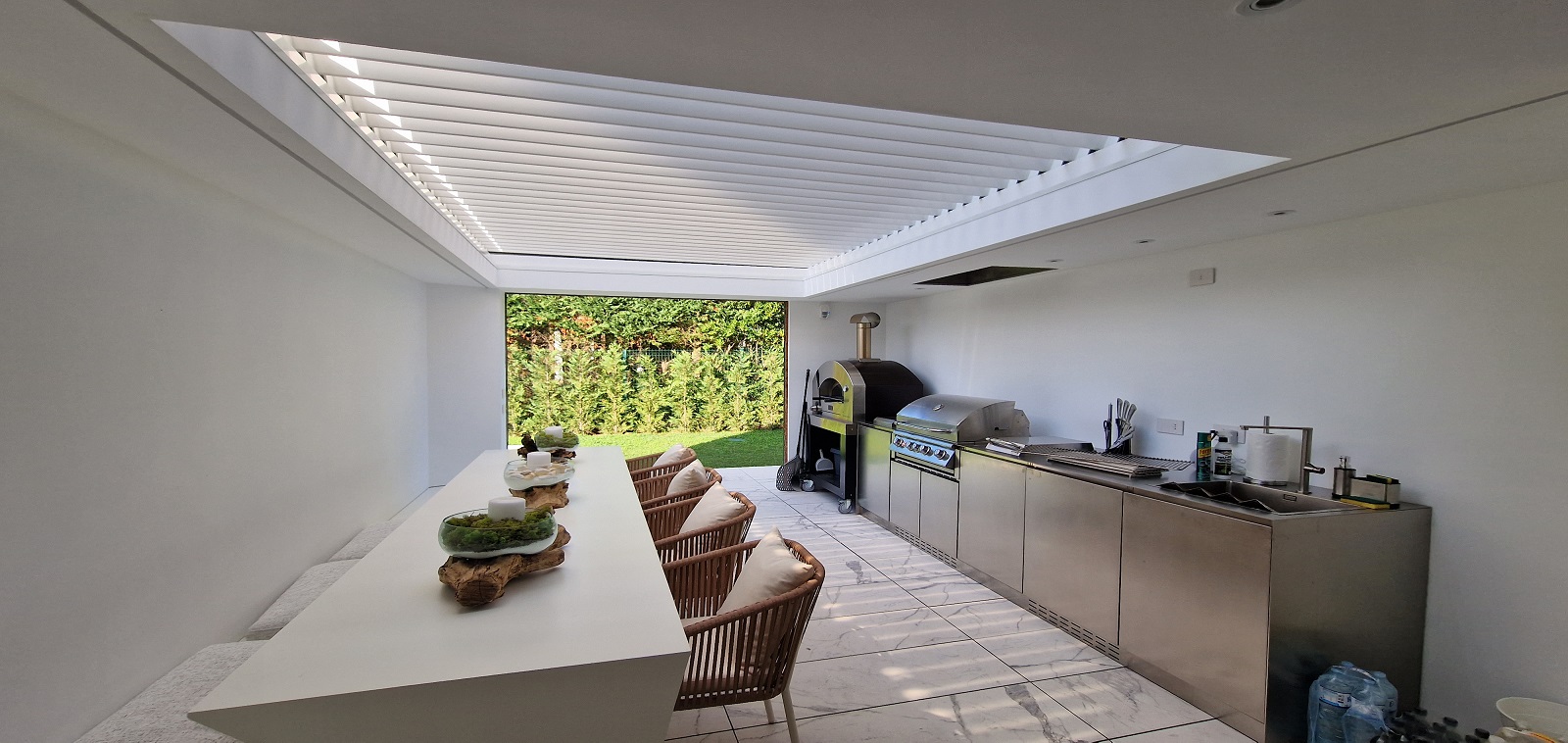 Realizzazione Pergola Kedry T ad Albarella (RO) - Tecnologie Protettive