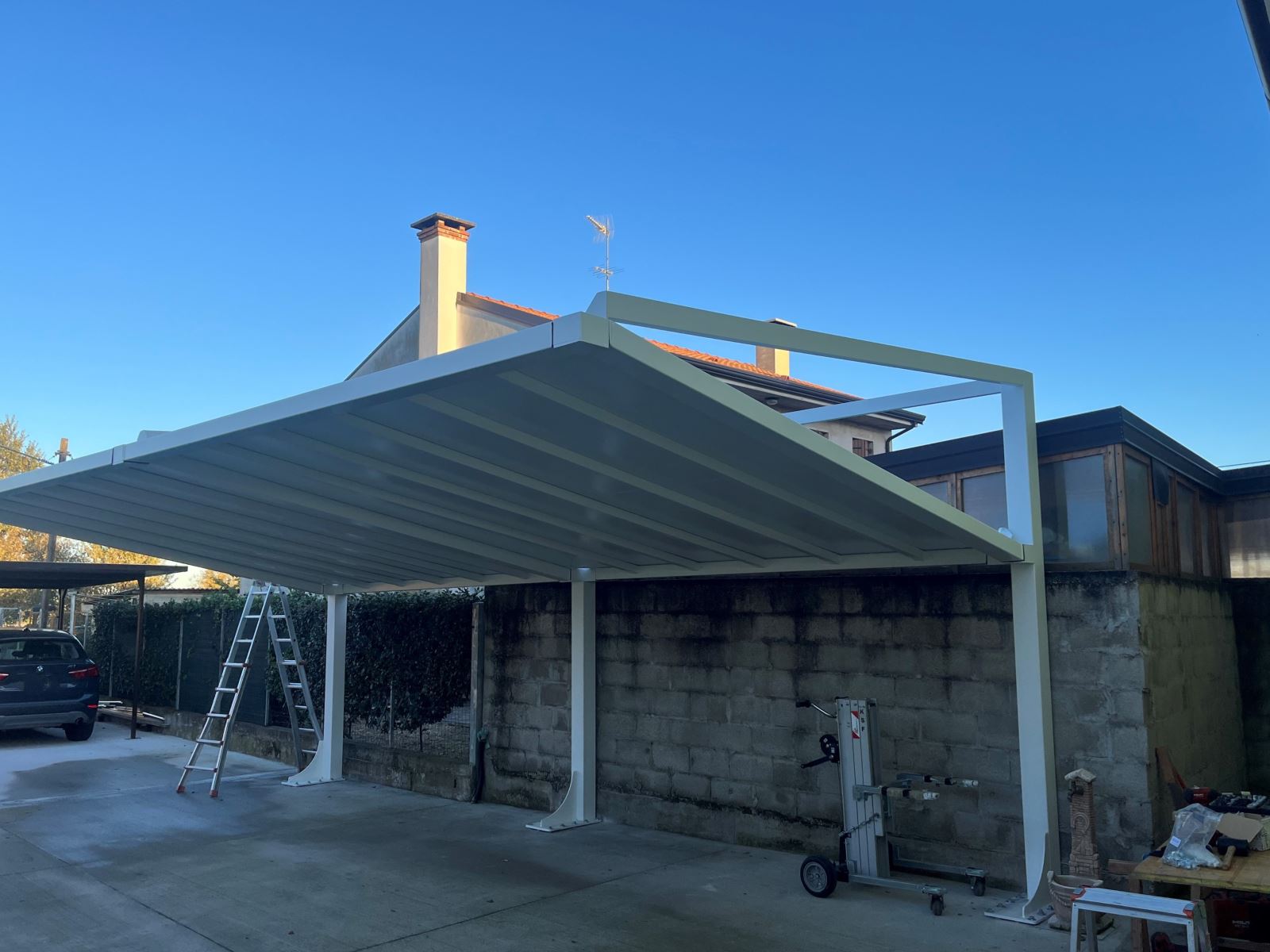 Realizzazione Pergola Linea Parking a Rovigo (RO) - Tecnologie Protettive