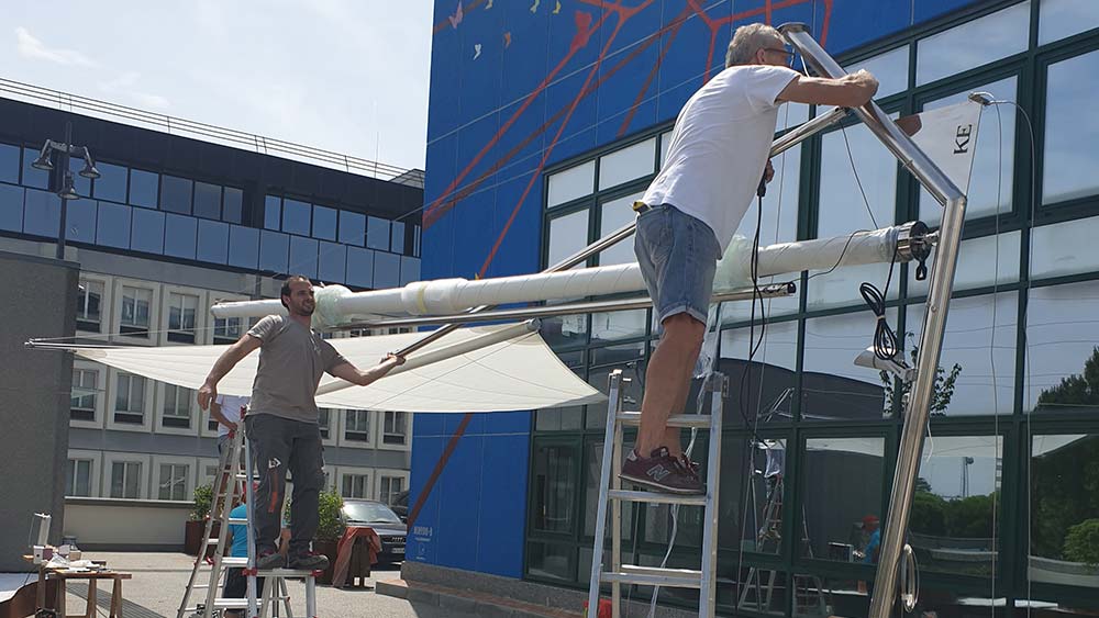 Realizzazione vela con boma a Padova - Tecnologie Protettive