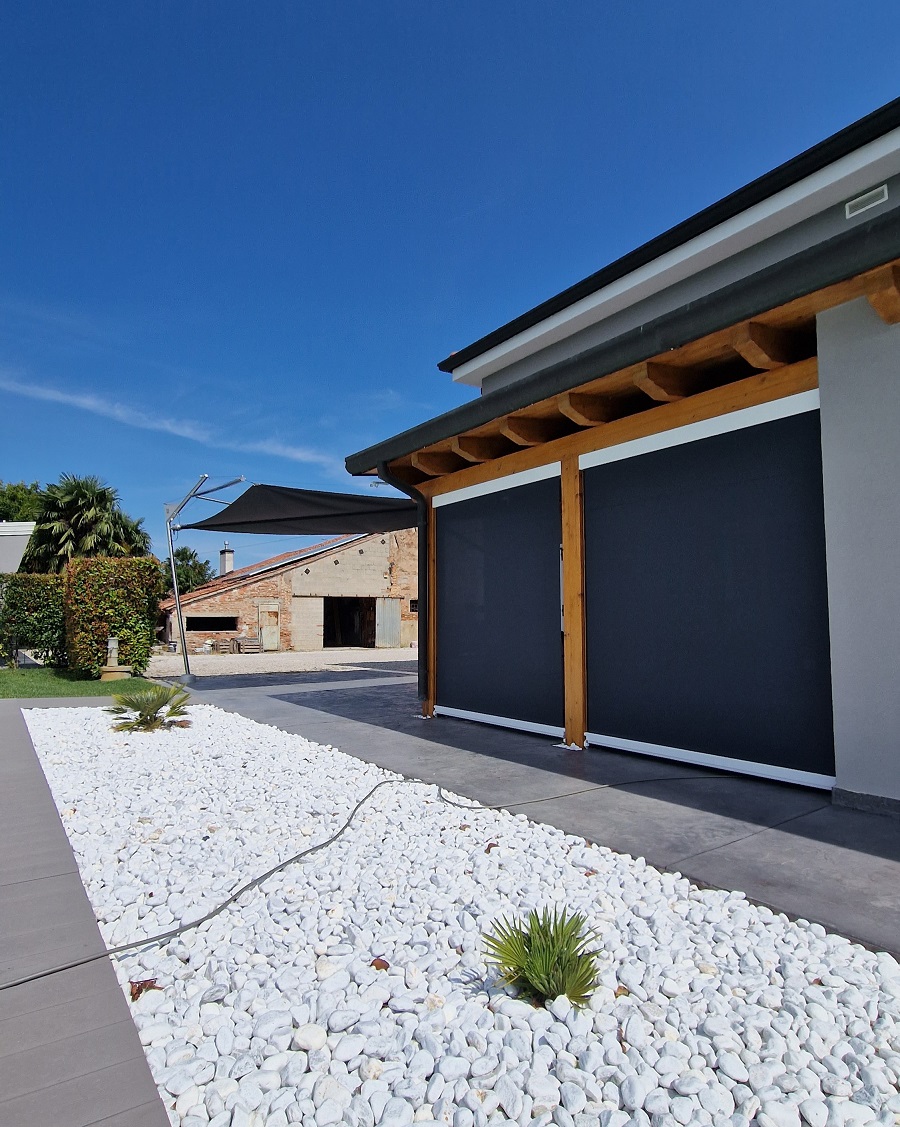 Realizzazione vela presso Villa Estense - Tecnologie Protettive