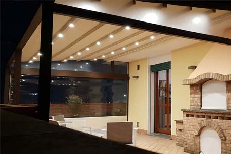 Pergola A100 - pergola ad impacchettamento