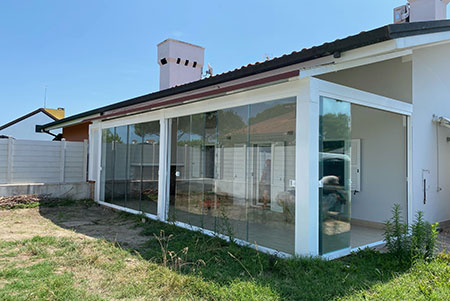 Vetrate scorrevoli panoramiche Rosolina